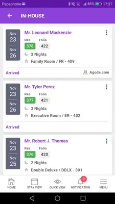 Hotel PMS App - eZee Absolute android App screenshot 1